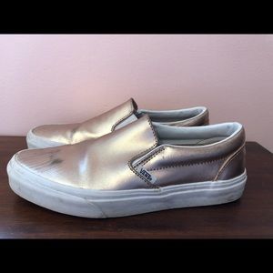 Rose gold vans !